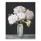 White Hydrangeas In A Vase 16" x 20" Canvas Wall Art